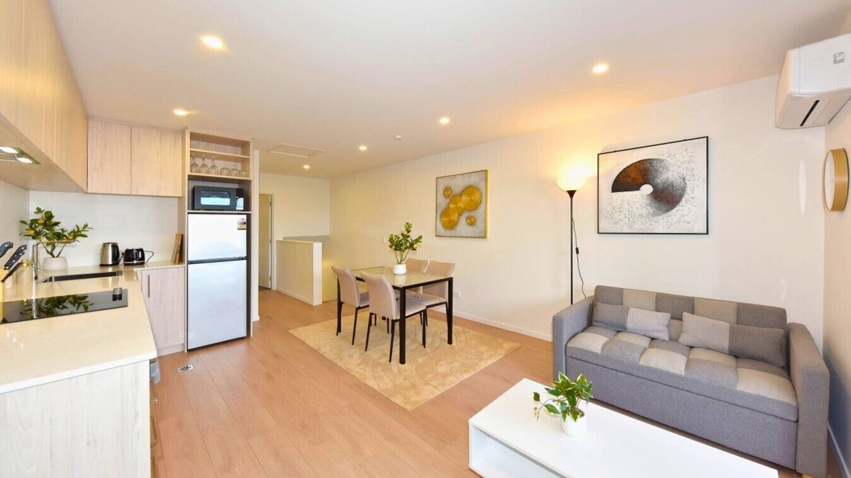 Christchurch City Centre Apartment | Elegant One Bedroom Christchurch Stay