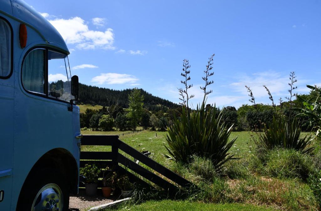 Far North District House | Evi the school bus at Oromahoe Downs Farm