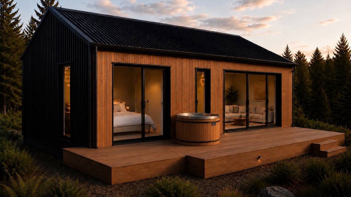 Te Anau Villa | Fiordland Eco-Retreat ~ The Lookout ☆ Luxury 1-Bedroom, Views, Hot Tub, Sauna