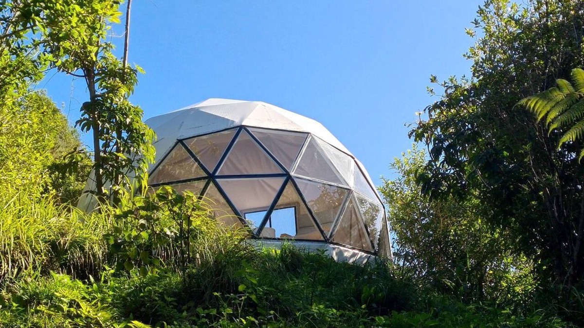 Pohara Cabin | Luxury Geodesic Dome with Glow Worm Stream near Pohara Beach, Takaka, New Zealand