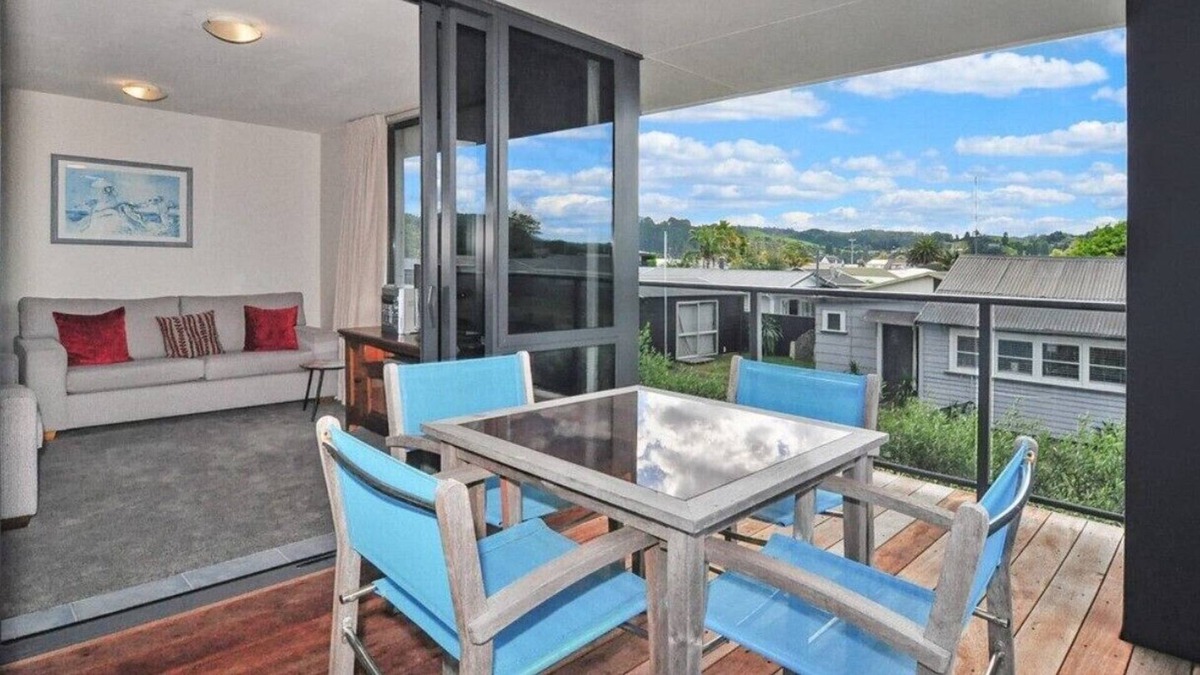 Whangamata Apartment | Spectacular Apartment with Spa pool, Heated Swimming pool, Private Decks & some