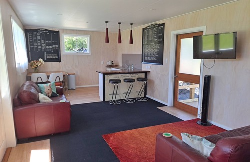 Motueka Valley Cottage | Former bowling club now available to rent as accommodation.