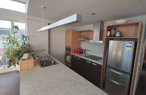 Te Aro Apartment | Sunny modern penthouse apartment in the city center with parking space