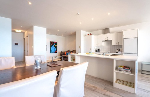 Onetangi Apartment | Sunshine On The Beach - The Sands Unit 10 - Sunshine On The Beach is a beautifully appointed two bedroom apartment located at ‘The Sands’ resort right next to Onetangi Beach on Waiheke Island. Sleeping a maximum of 4 adults and 2 children, this is a