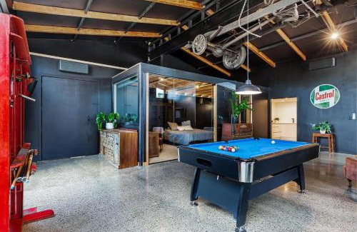 Kumeu House | The Black Barn, Romantic getaway, Hot tub with TV