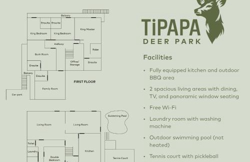Greta Valley House | Tipapa Deer Park - Spacious Rural lodge Sleeps 22