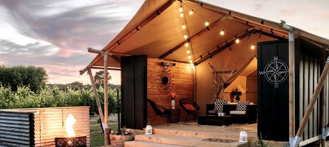 Beautiful Safari Tent on a Gorgeous Vineyard near Hastings, North Island