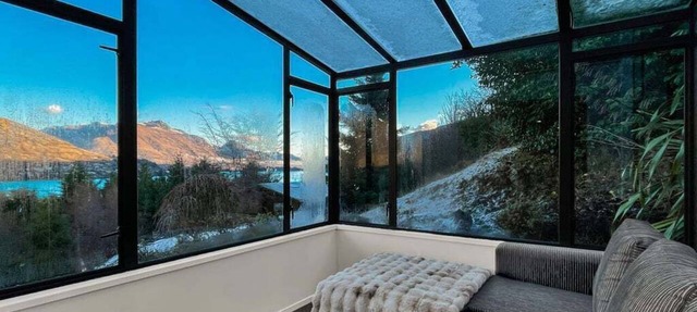 Elevated Frankton Chalet with Lake Views