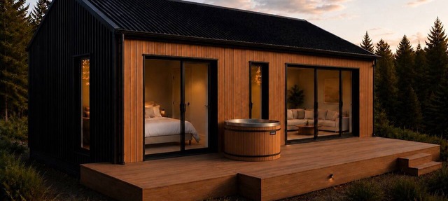 Fiordland Eco-Retreat ~ The Lookout ☆ Luxury 1-Bedroom, Views, Hot Tub, Sauna