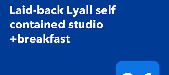 Laid-back Lyall self contained studio