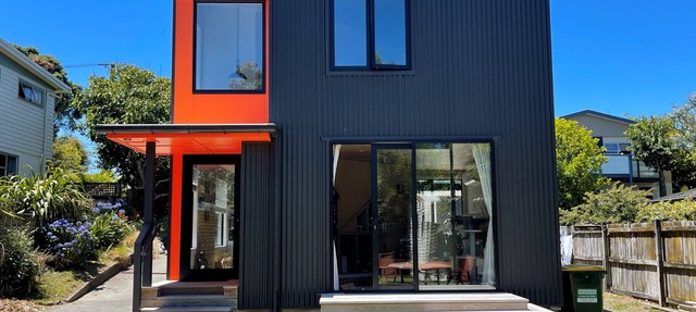 Seaside Sanctuary, is a modern home is just 100 steps from the Beach