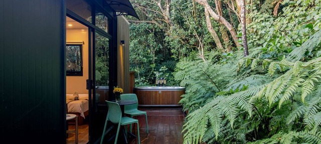 Secluded Studio Pod with Private Cedar Hot Tub in Wellington, New Zealand