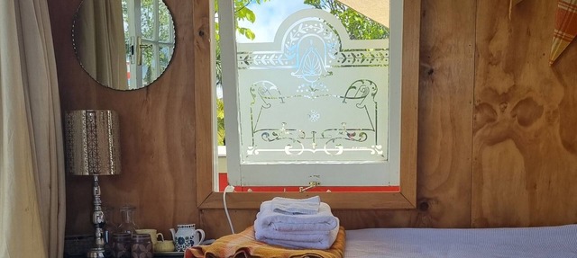 Unique, delightful Tiny Home with Alfresco living area including retro Poptop.