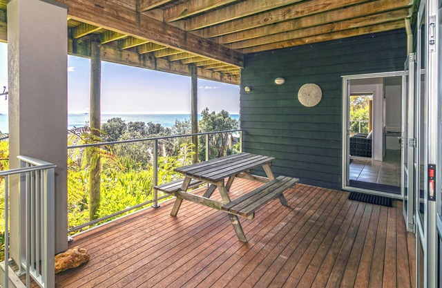 Kick back and relax in this calm, stylish space.