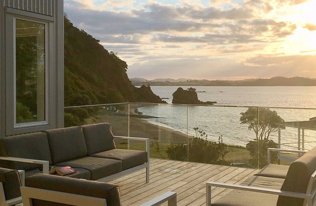Luxury bach with beach access