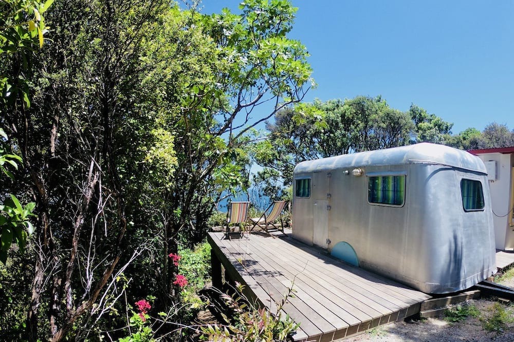 Tryphena Cabin | Fun and Funky - fully restored genuine 1940's handmade caravan