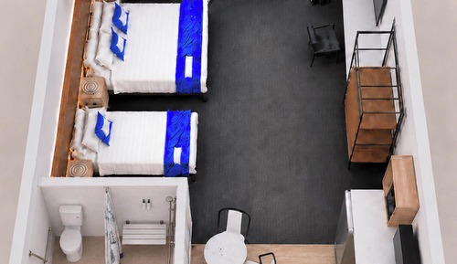 Deluxe Studio, Multiple Beds, Transfer Shower, Garden View