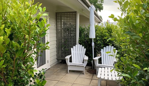 Standard Double Room, Kitchen, Garden View (Room 1)