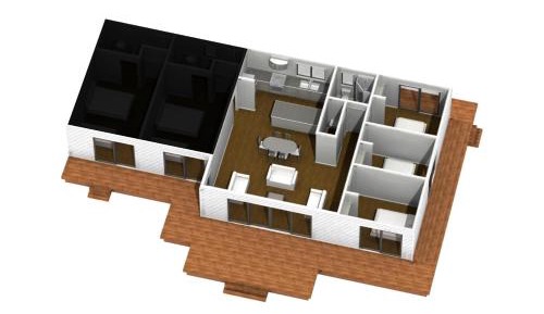 Three-Bedroom Gecko House