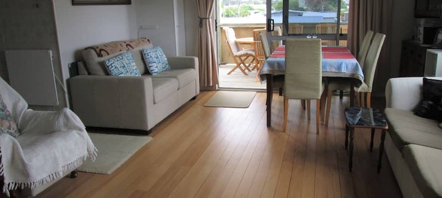 Kiwi bach with beach views.