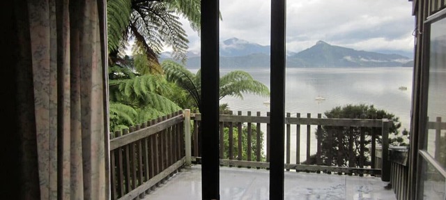 Moetapu Bay, with sea views and private beach.