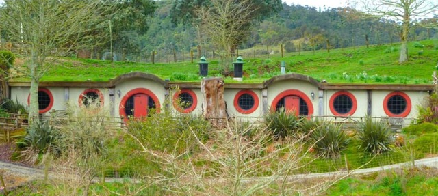 Cute and Distinct Hobbit Accommodations in Hills of Waitomo, New Zealand