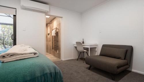 Modern three bed two and a half bath with in and outdoor flow plus study