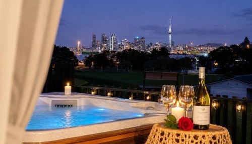 Auckland Skyline Retreat with Private Spa