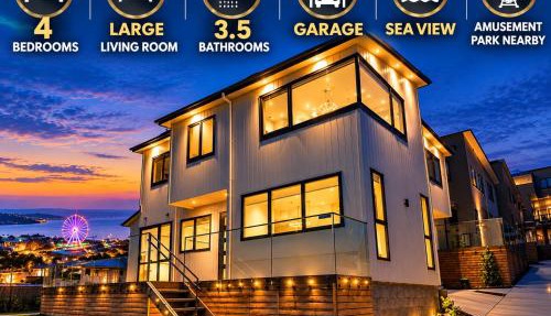 Luxury Sea View 4BR 3BA Modern Familiy house in Devonport