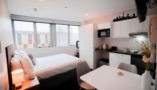 City Studio with Parking & Views