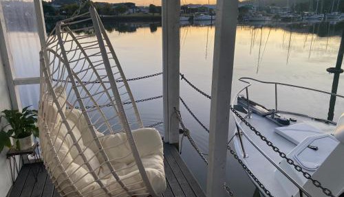 On the water boat House